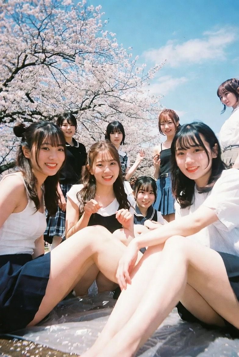 NZAI-002 公園お花見美脚覗き 〜AI美女の無防備な脚線美と桜の下で〜のサンプル画像 6