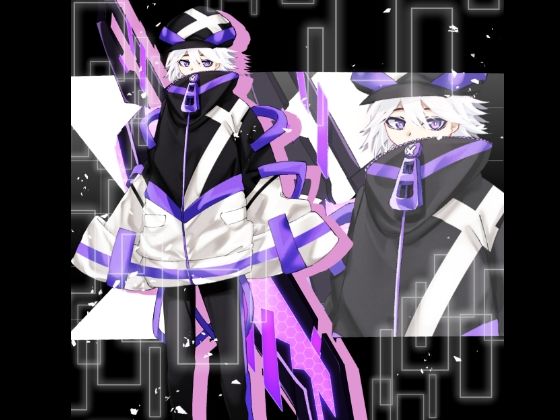 立ち絵素材 サイバーパンク風の少年 [水の木]