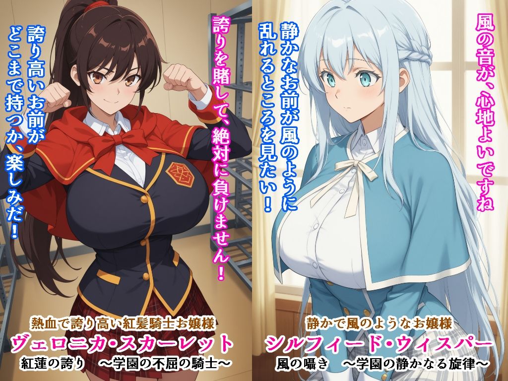 【全セリフ付】学園の絶対女王32人 〜完璧お嬢様、即堕ち3コマ 〜のサンプル画像 6