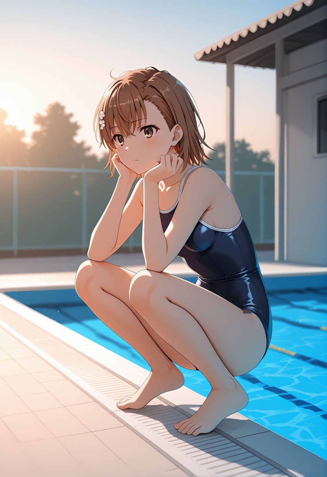 美〇が学校でエロい目に遭う超〇磁砲パロディ 制服・スク水・緊縛中出し 画像6