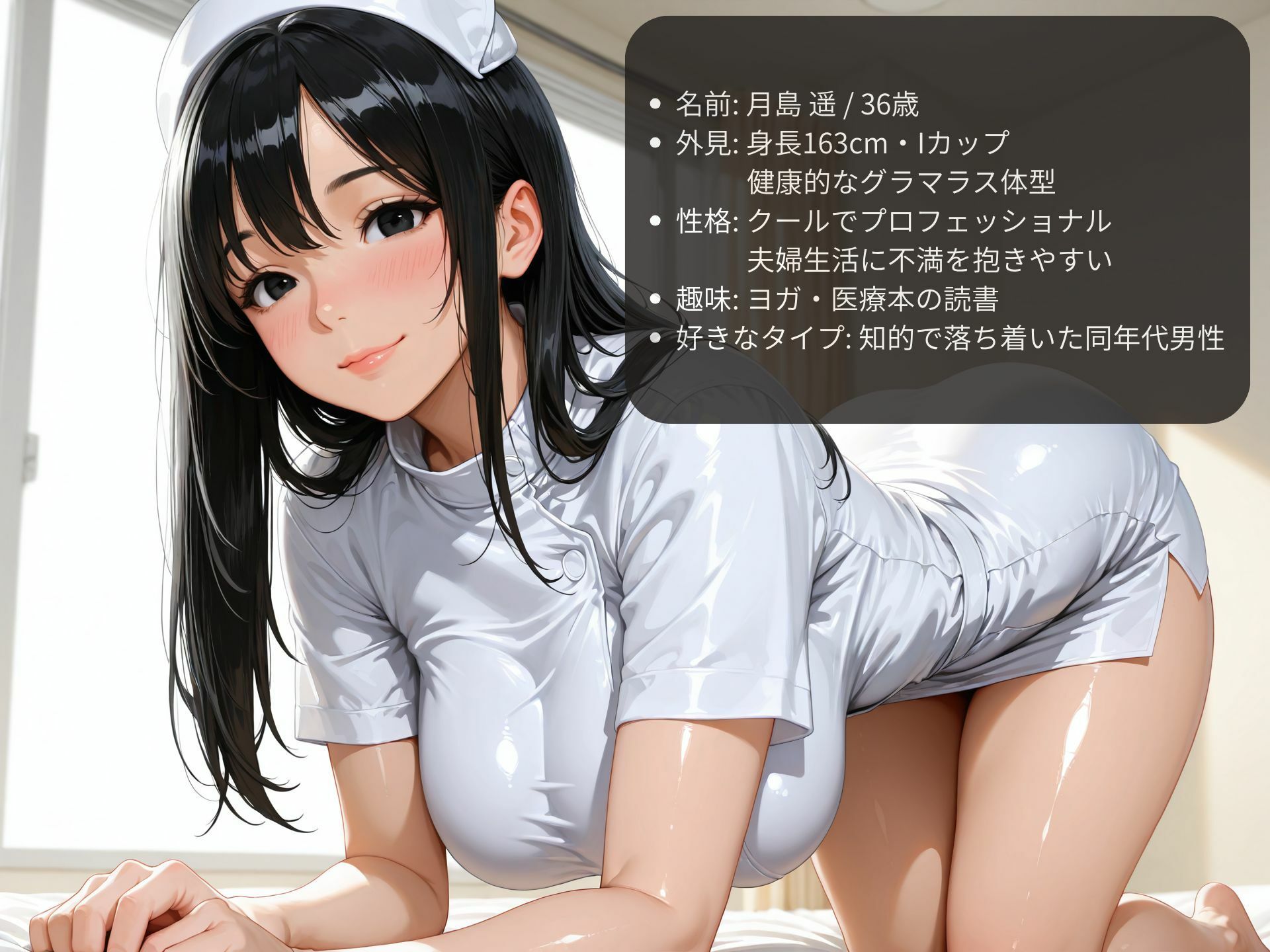 巨乳痴女ナースに誘惑されて不倫セックスのサンプル画像 6
