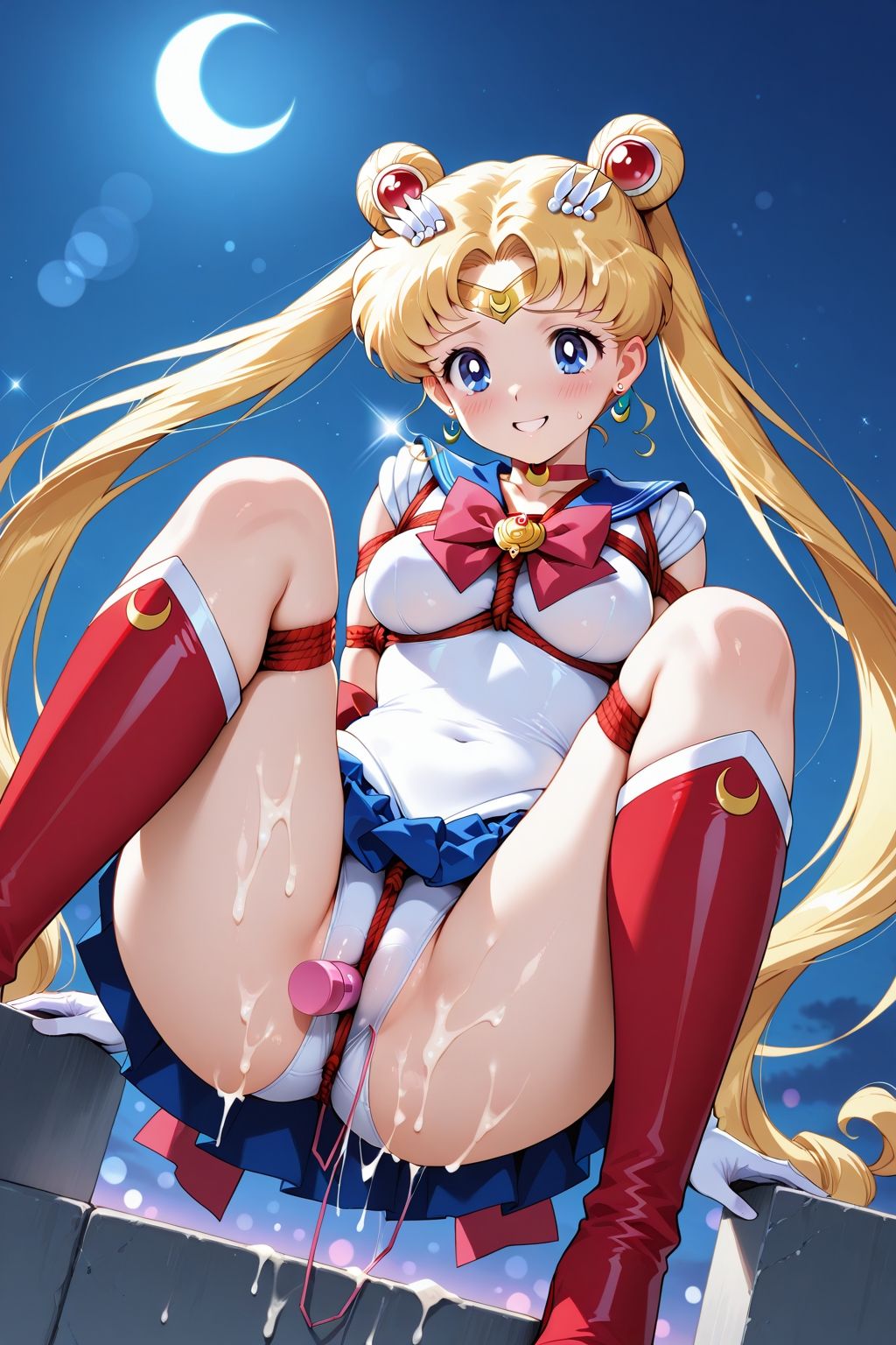 夢見る乙女の調教コレクション4〜美少女戦士〇ーラームーン風1・月野〇さぎ風・緊縛編のサンプル画像 6