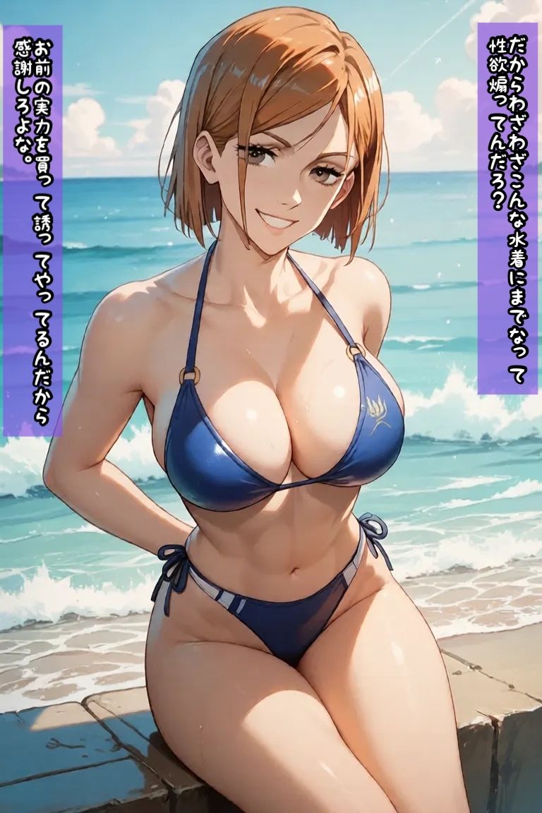 野〇薇と海辺で騎乗位エッチのサンプル画像 4