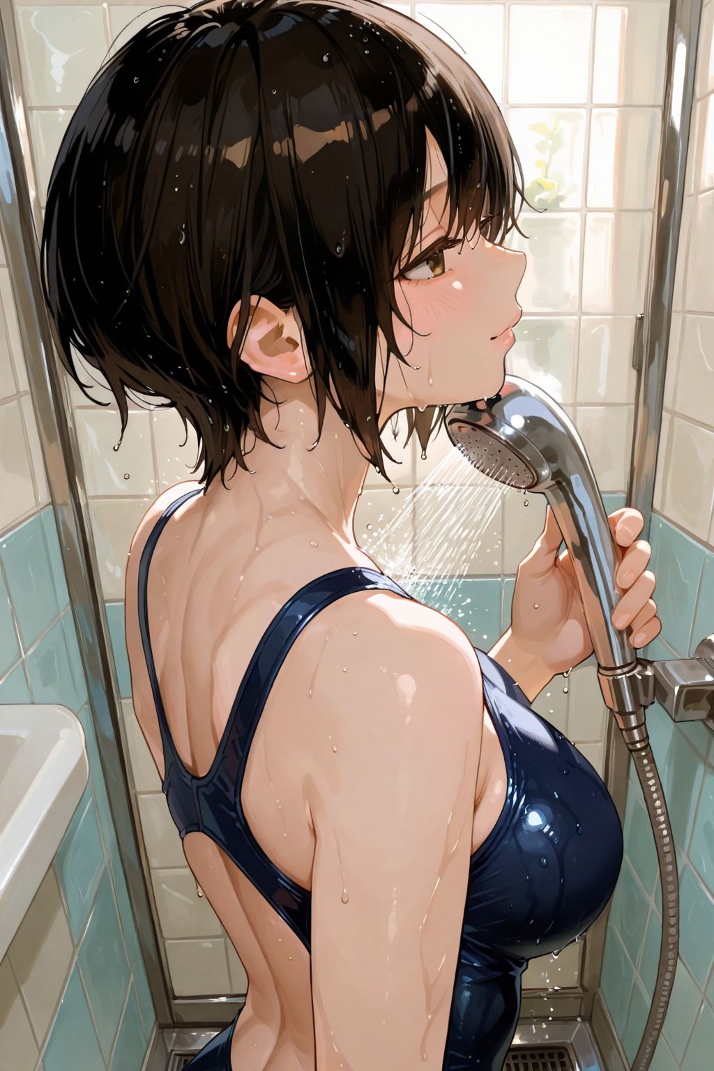 ボーイッシュな妹とお風呂に入って中出ししてしまったのサンプル画像 6