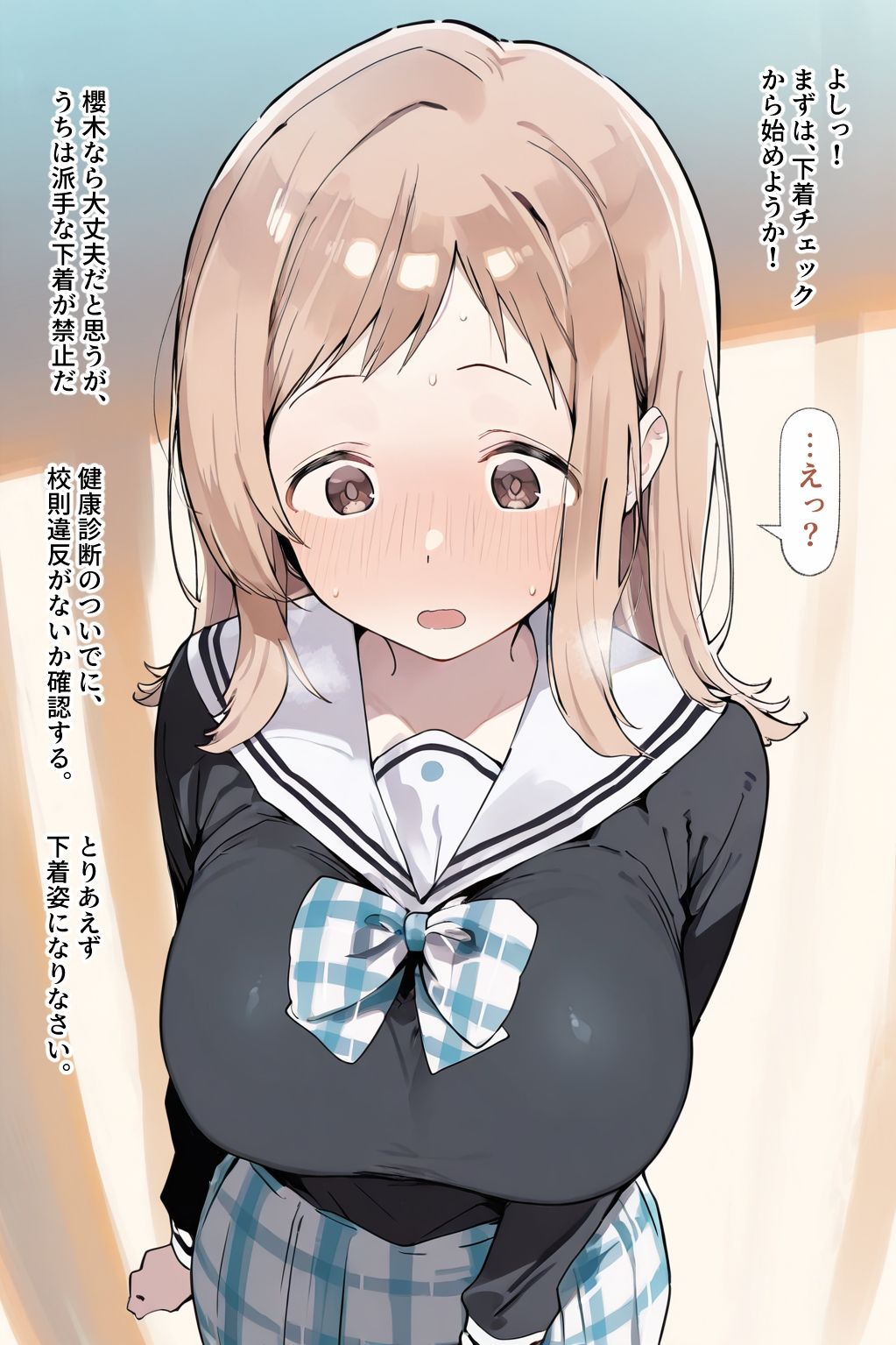セクハラ教師に健康診断される真乃のサンプル画像 6