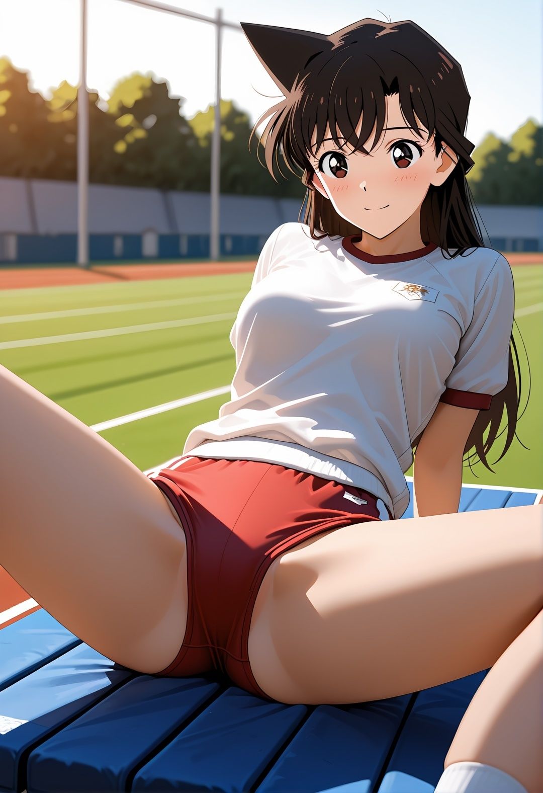 毛利〇の学校凌●〜帝〇〇校で制服・競泳水着・ブルマで連続絶頂!名探偵コ〇ンパロディ〜のサンプル画像 5