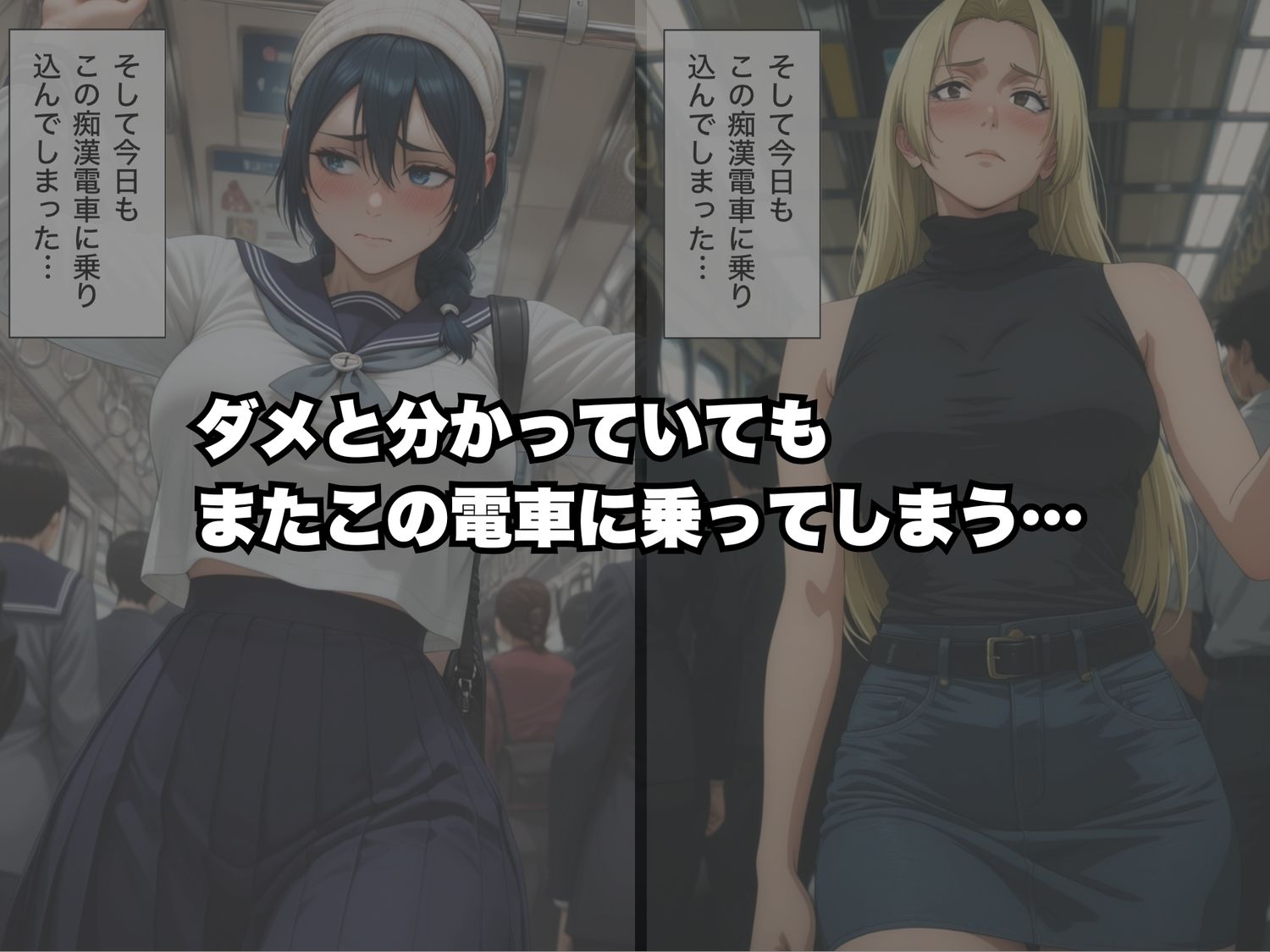 イヤッ！痴●電車から降りられない〜呪●廻戦編〜のサンプル画像 6