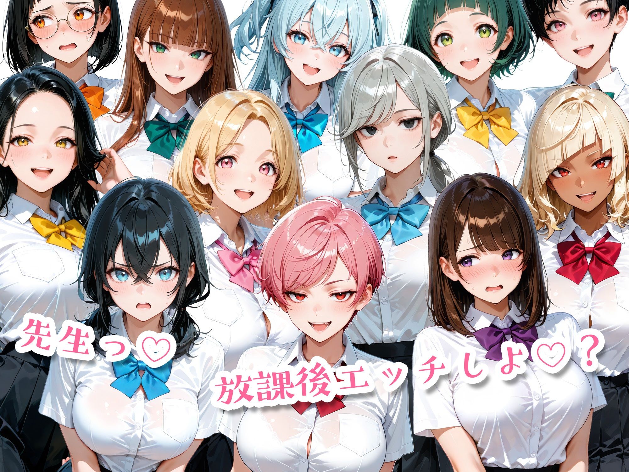 ニーハイがエロい12人の爆乳生徒と放課後セックス 画像10