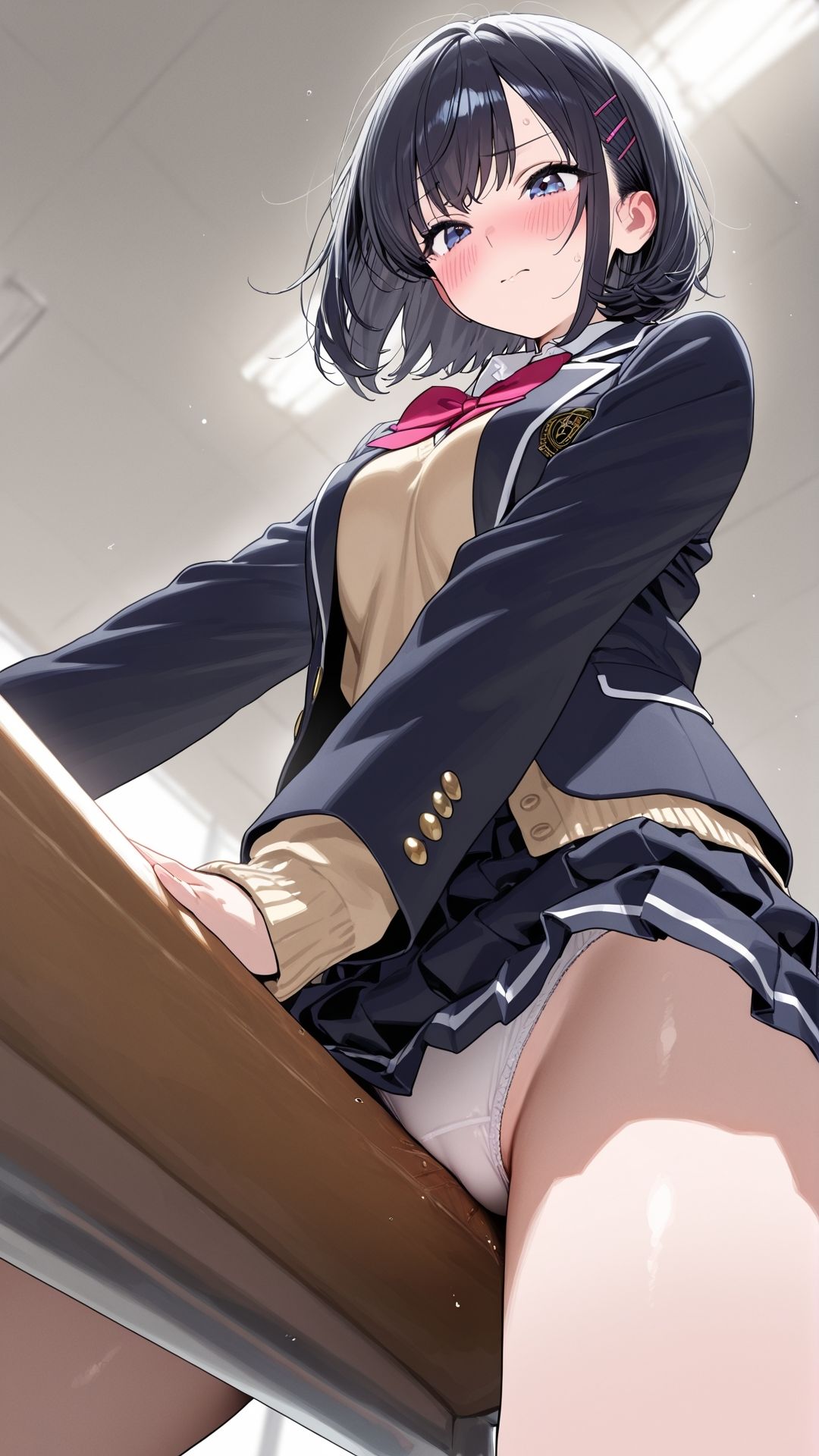 【角オナニー動画】きもちいい角を見つけちゃった女の子たち12本〜パート（8）〜セーラー服とブレザーの女の子たちのサンプル画像 6