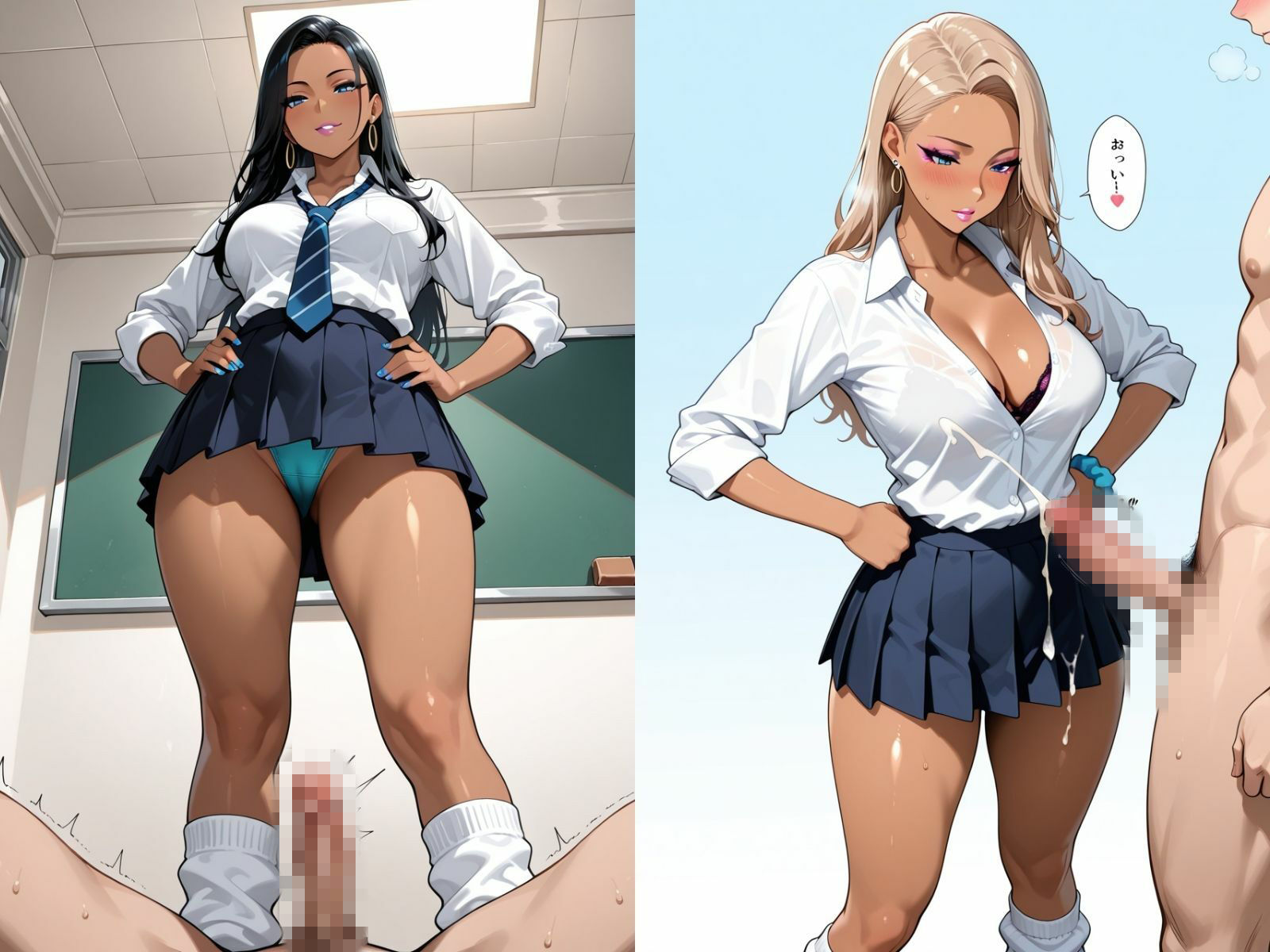 CFNM チ〇コをガン見するギャルたち-1のサンプル画像 6