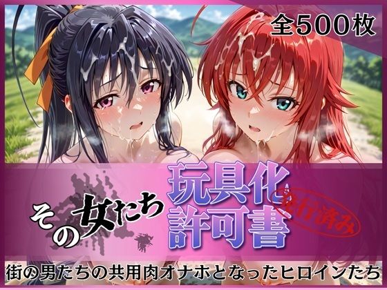 《d_770679》その女たち、玩具化許可証発行済み -街の男たちの共用肉オナホとなったヒロインたち- リアス＆朱乃編のパッケージ画像