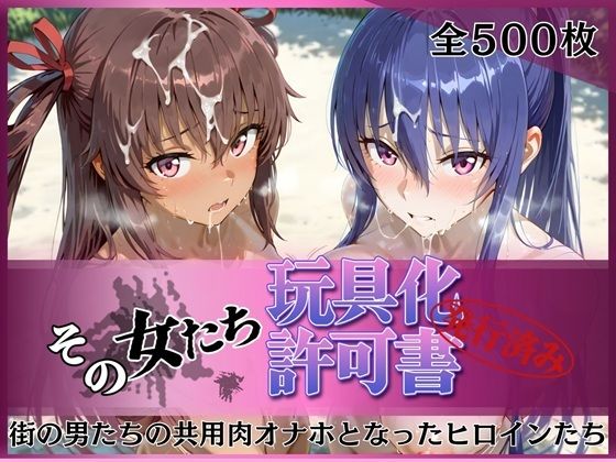 《d_770748》その女たち、玩具化許可証発行済み -街の男たちの共用肉オナホとなったヒロインたち- 凛子＆ゆきかぜ編のパッケージ画像