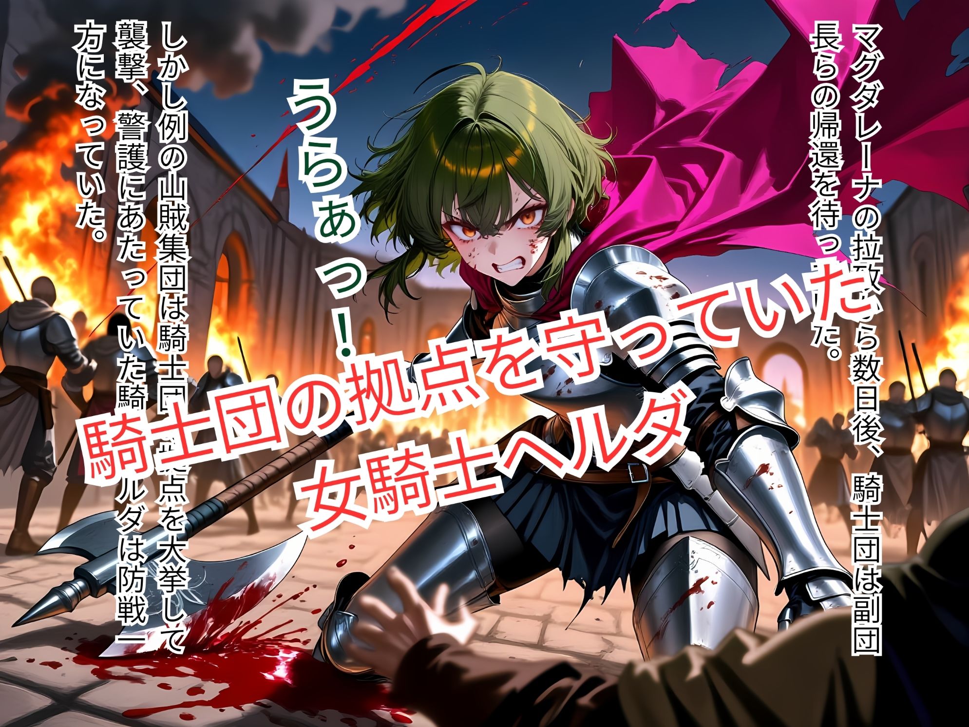 集団強●に堕とされた女騎士が、淫乱な「玩具」を志願するまで〜怒りの騎士の本性〜のサンプル画像 2