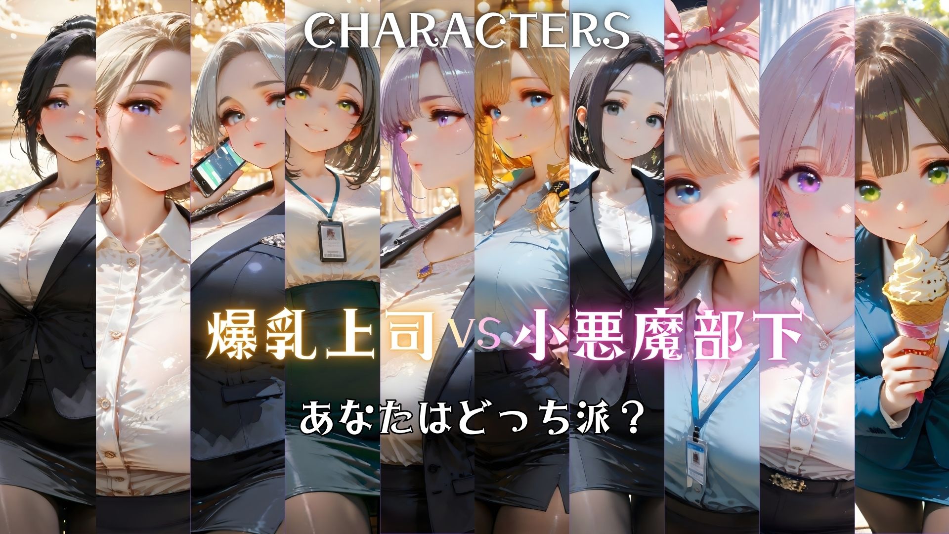 【4K神画質】爆乳上司vs小悪魔女子! 社内OL 上司も部下もハメてみた! 〜禁断の全員中出しSEX〜のサンプル画像 6