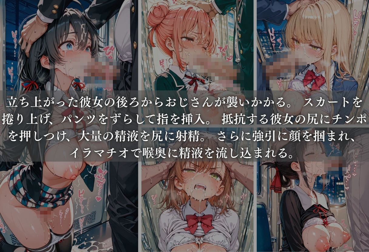 痴●列車ボテ腹END 〜キモおじリーマンに孕ませられる現役女子○生〜 Vol.3のサンプル画像 6