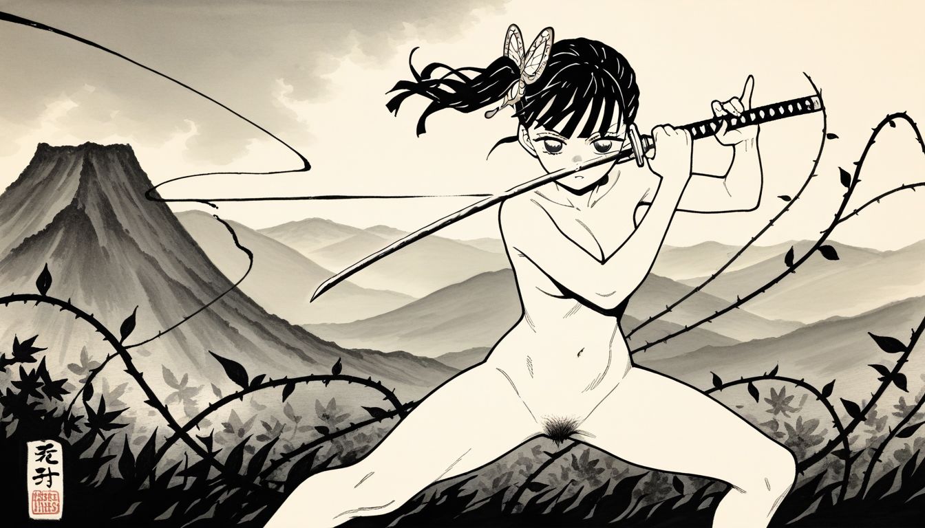 全裸戦闘戦記＋我が家の裸婦絵画のサンプル画像 6