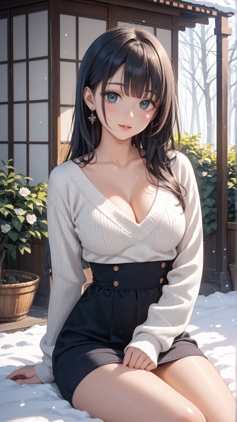 ニットワンピ彼女のサンプル画像 6