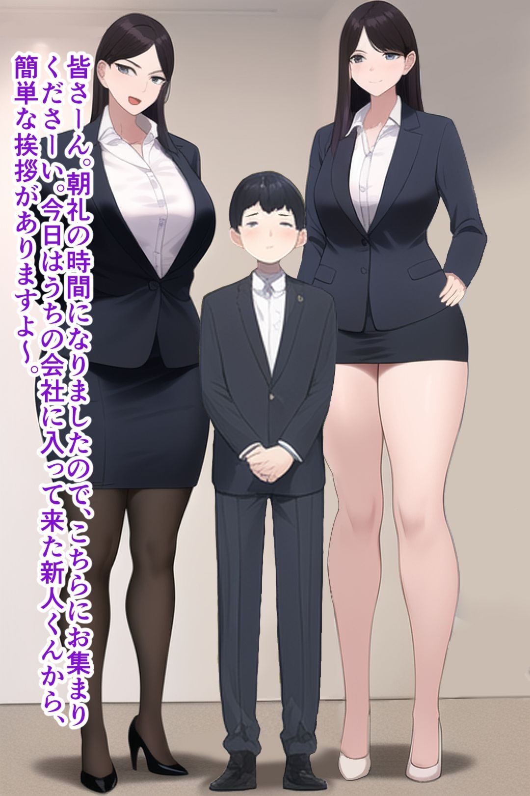 高身長女性×低身長男性 言葉責め集(スーツ女性編) 画像6
