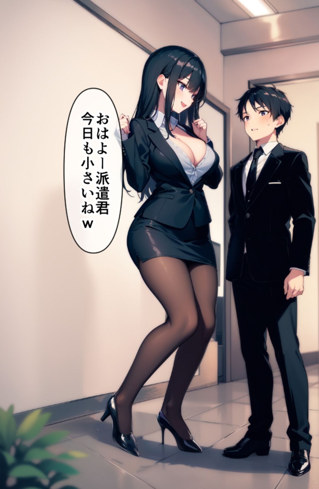 高身長女性×低身長男性 言葉責め集(スーツ女性編) 画像8
