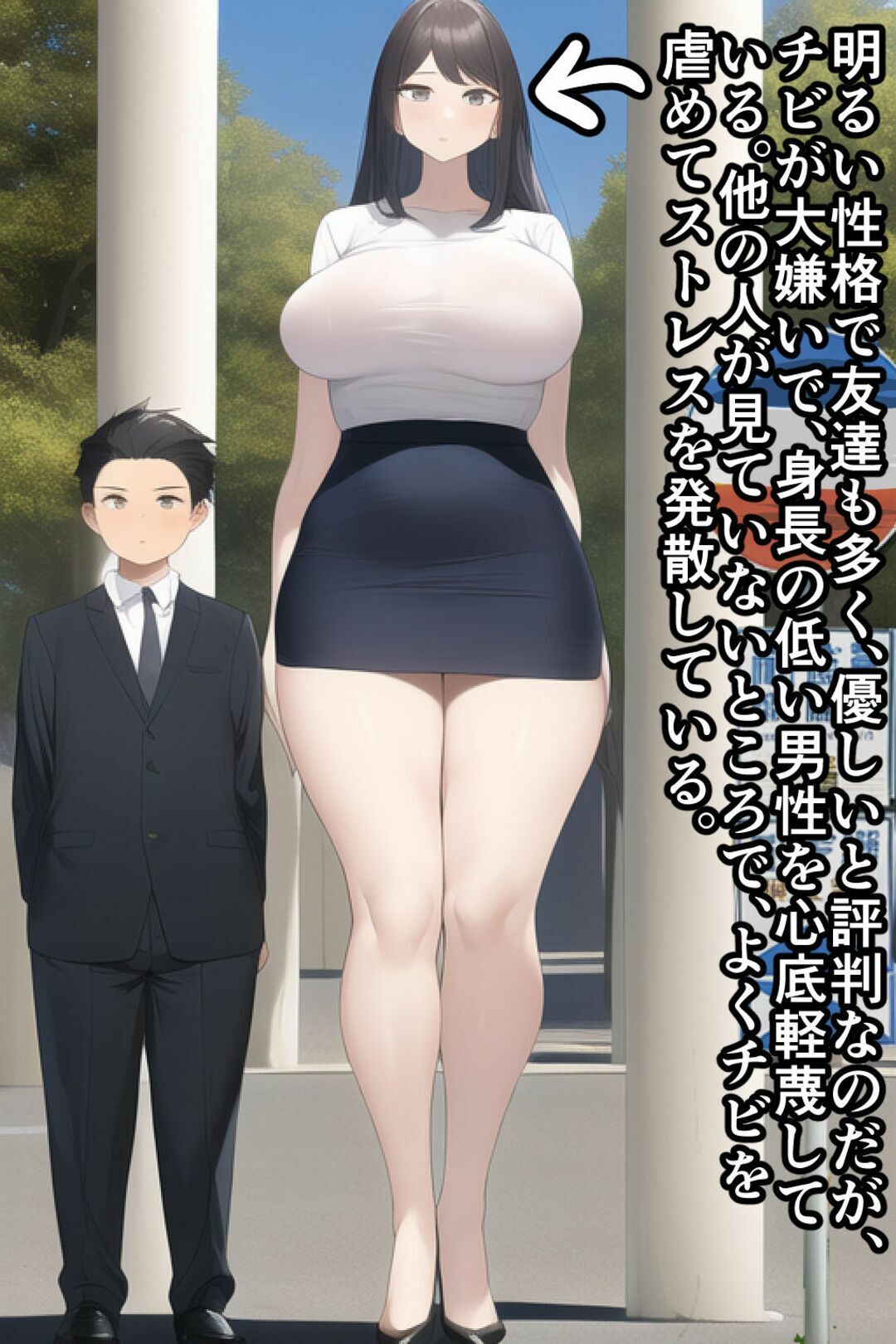 【セット作品】高身長女性×低身長男性 言葉責め集(スーツ女性編+バレー部その他編) 画像6
