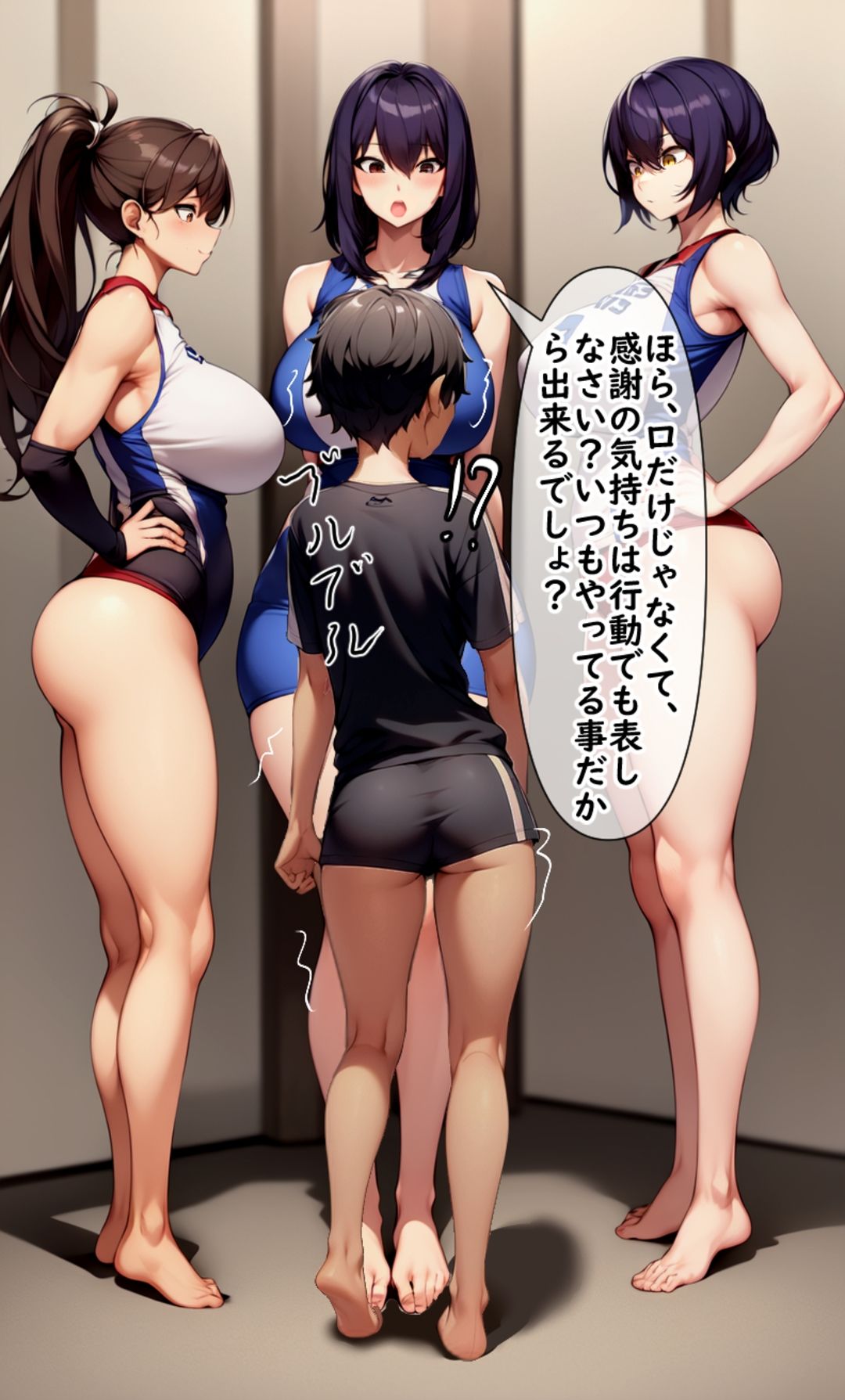 【セット作品】高身長女性×低身長男性 言葉責め集(スーツ女性編+バレー部その他編) 画像10