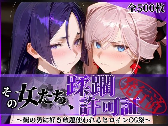 《d_777120》その女たち、蹂躙許可証発行済み -街の男たちに好き放題使われるヒロインCG集- 宮●武蔵＆源●光編のパッケージ画像