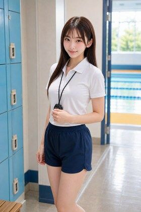 AIモデルまなみ vol.2 朝のプールサイドで会いましょうのサンプル画像 2