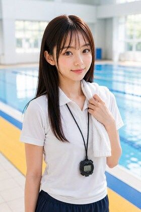 AIモデルまなみ vol.2 朝のプールサイドで会いましょうのサンプル画像 6