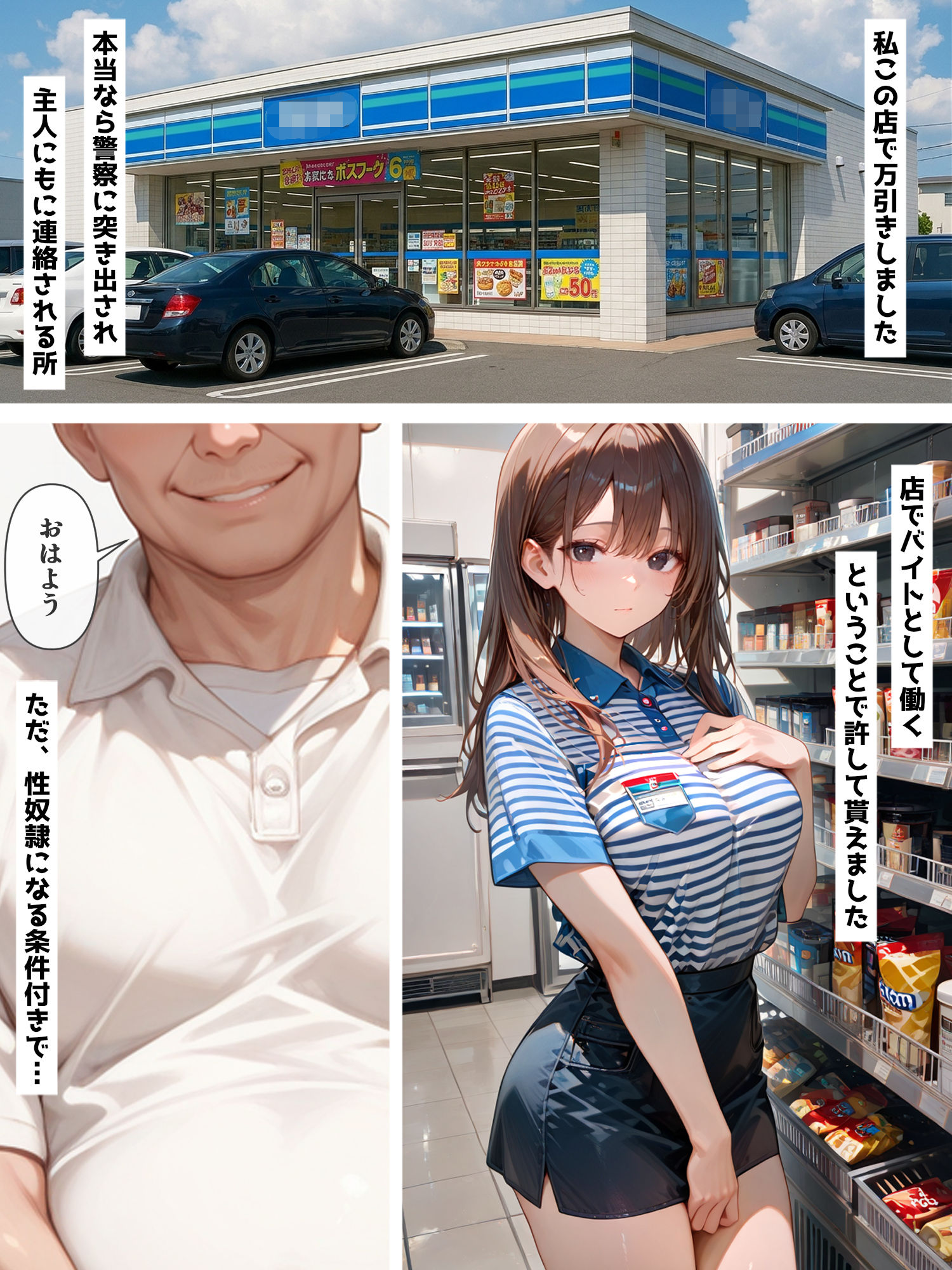 爆乳ミセス コンビニ編 vol.21【セリフ入有】のサンプル画像 1