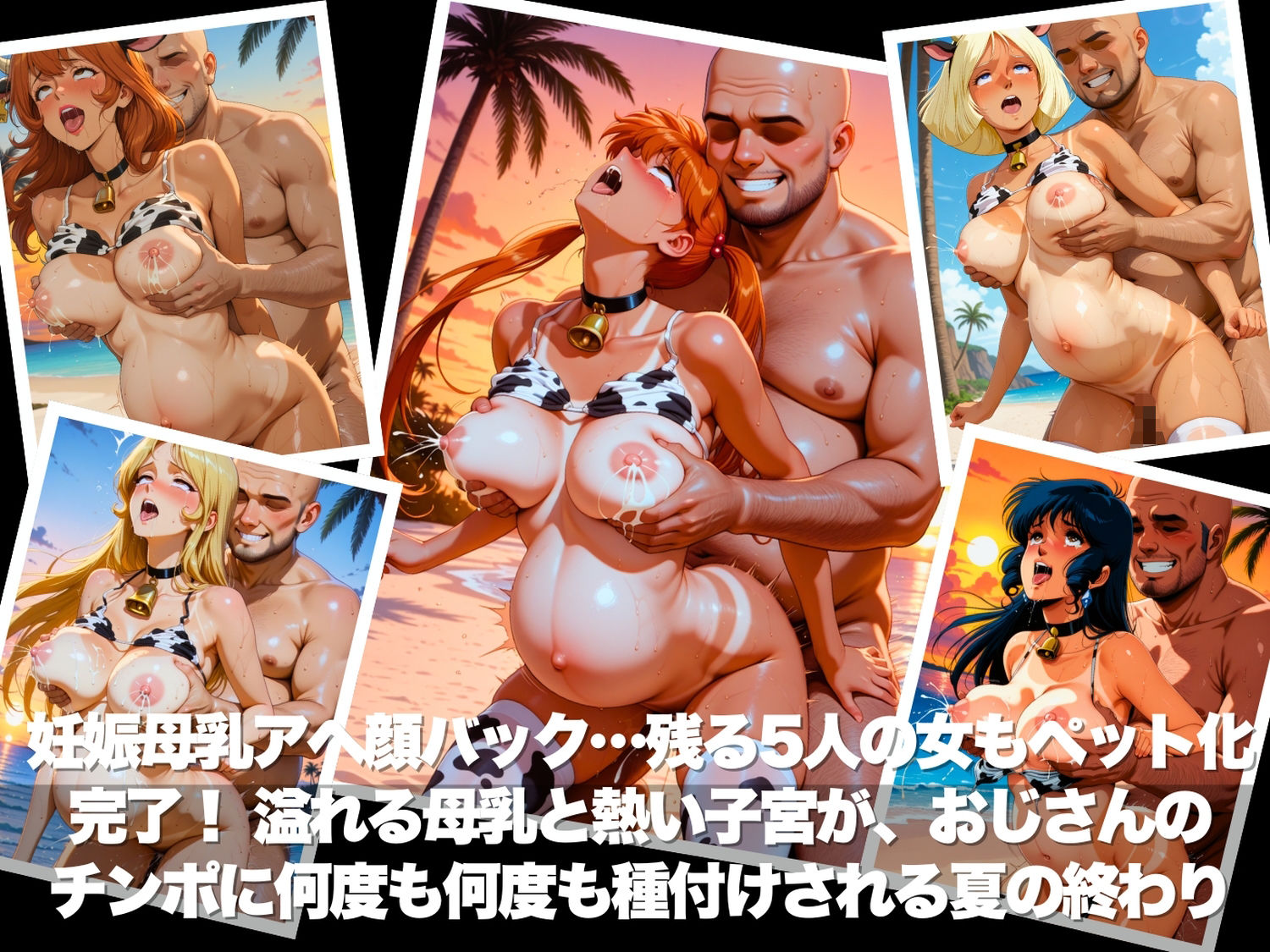 真夏の海辺で堕ちて 〜おじさんの虜になって妊娠するまで〜 いろいろ編 画像9