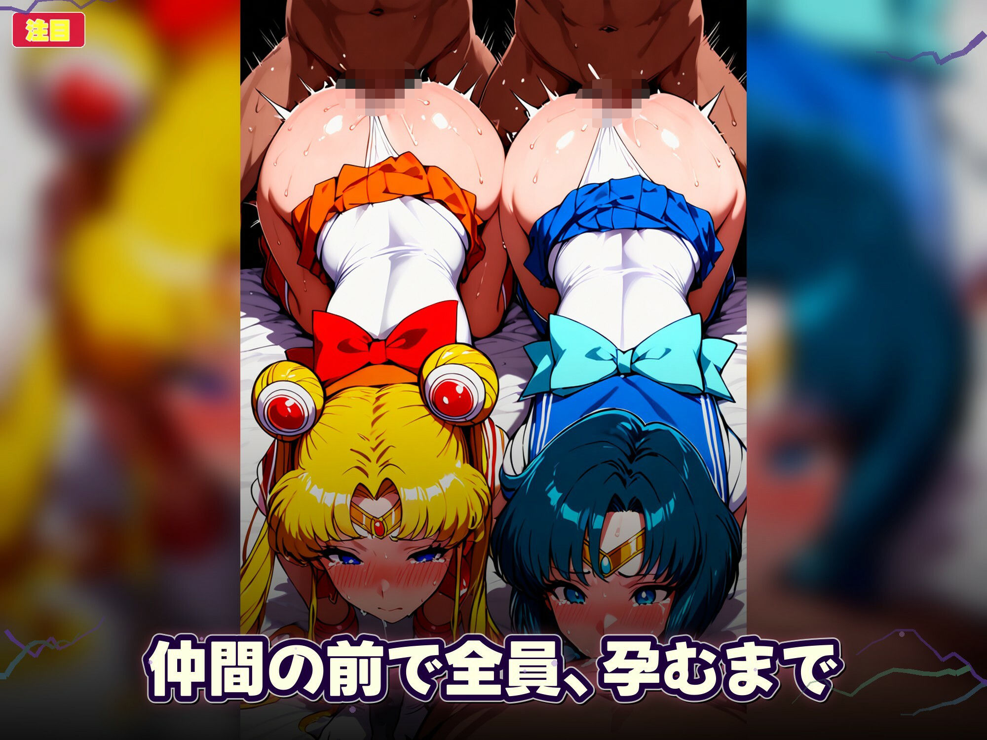 シコすぎたセーラーヒロイン達  〜仲間の前で、仲間と同時に犯●れ孕むまで〜のサンプル画像 6