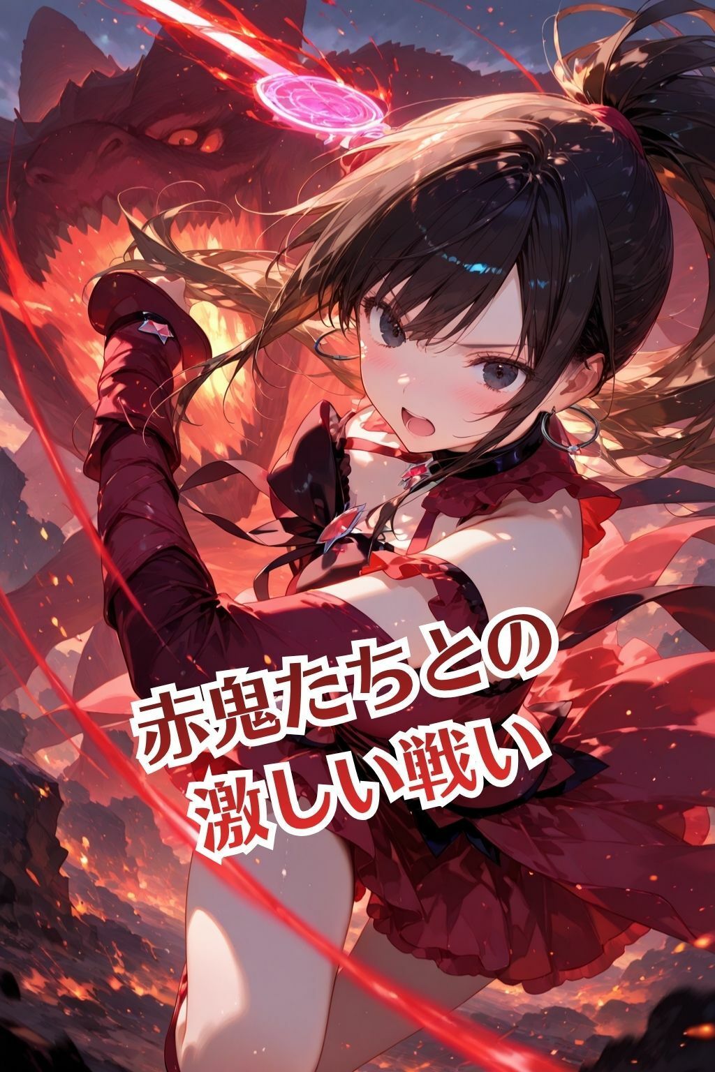 魔法戦士あかり vol.1 鬼の子を孕む少女【前編】 画像3