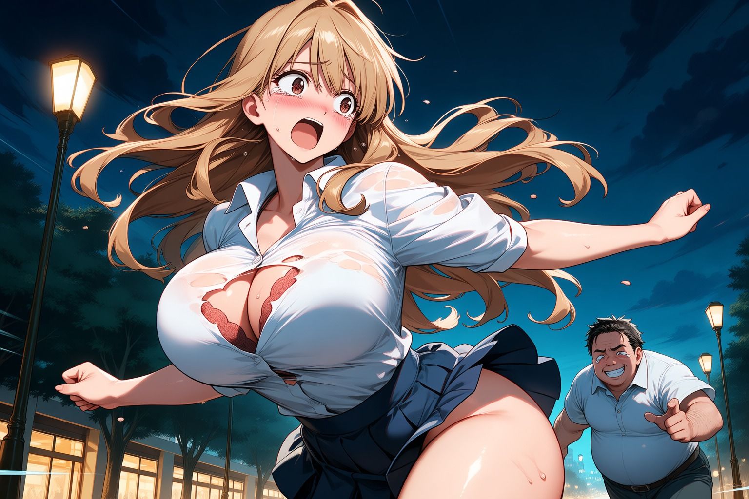 美人な女子がキモイおじさん達にめちゃくちゃに犯●れる話のサンプル画像 6