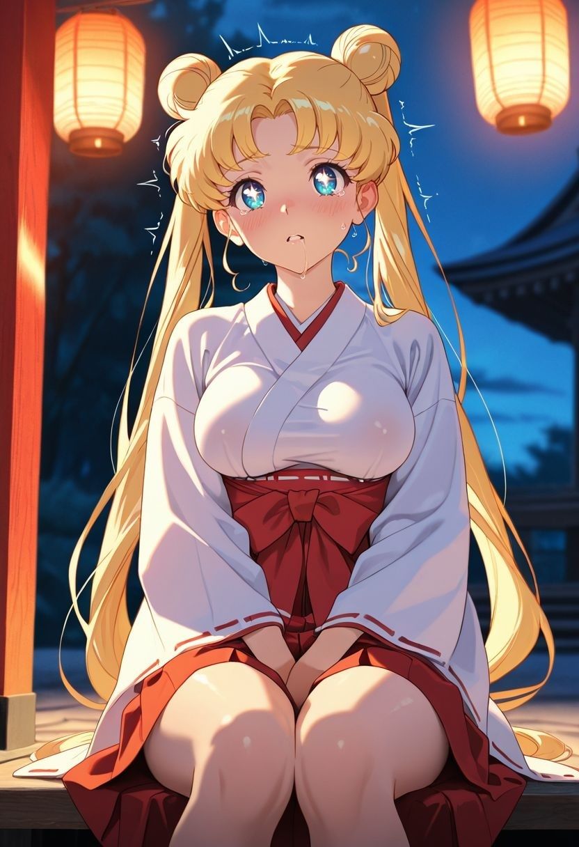 もしも。。。このキャラが巫女だったら〜月野う〇ぎ〜のサンプル画像 6