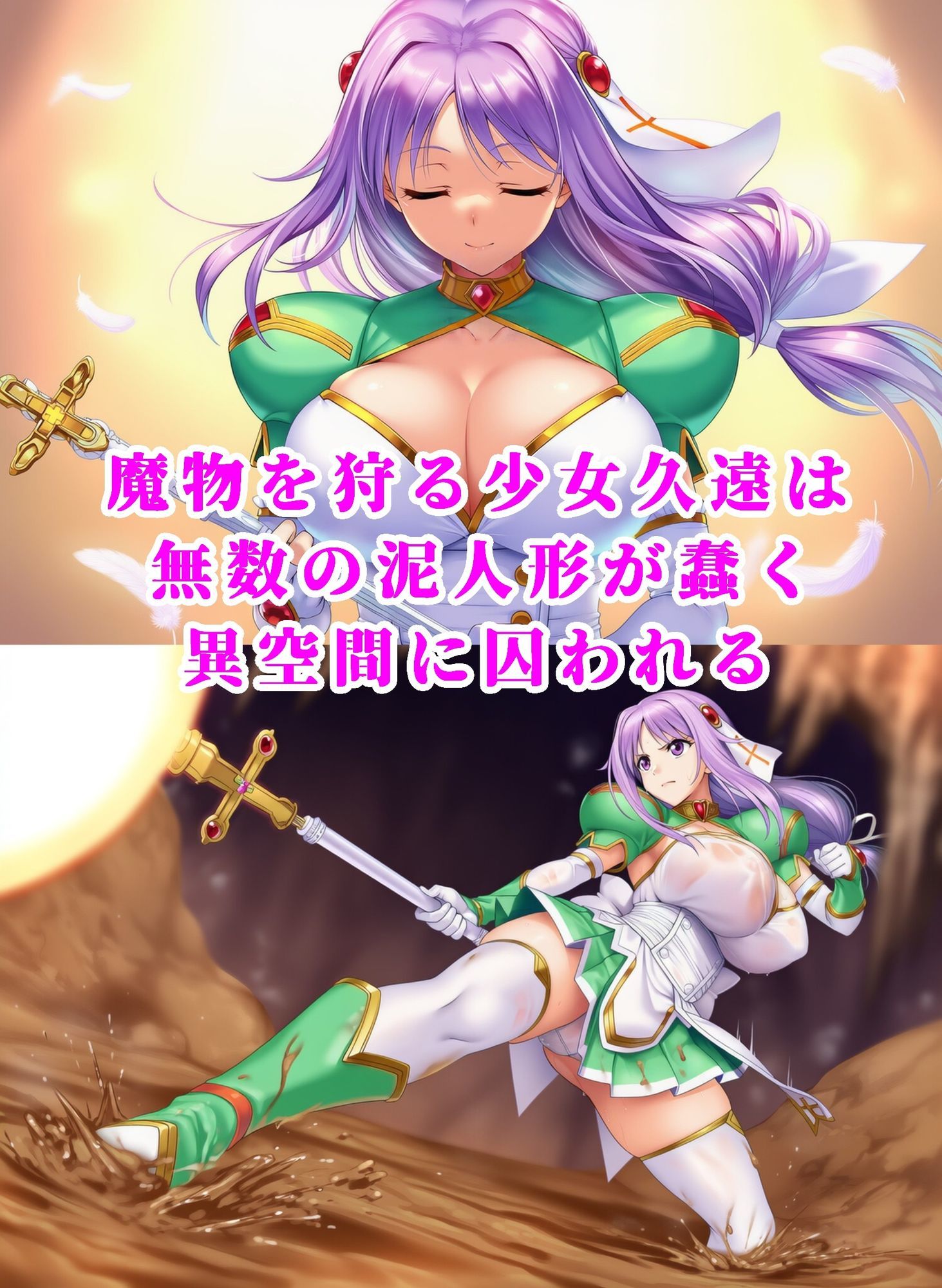 神聖天使クオンVS泥女 〜淫辱のマゾ調教・エナドレ泥石化〜のサンプル画像 1