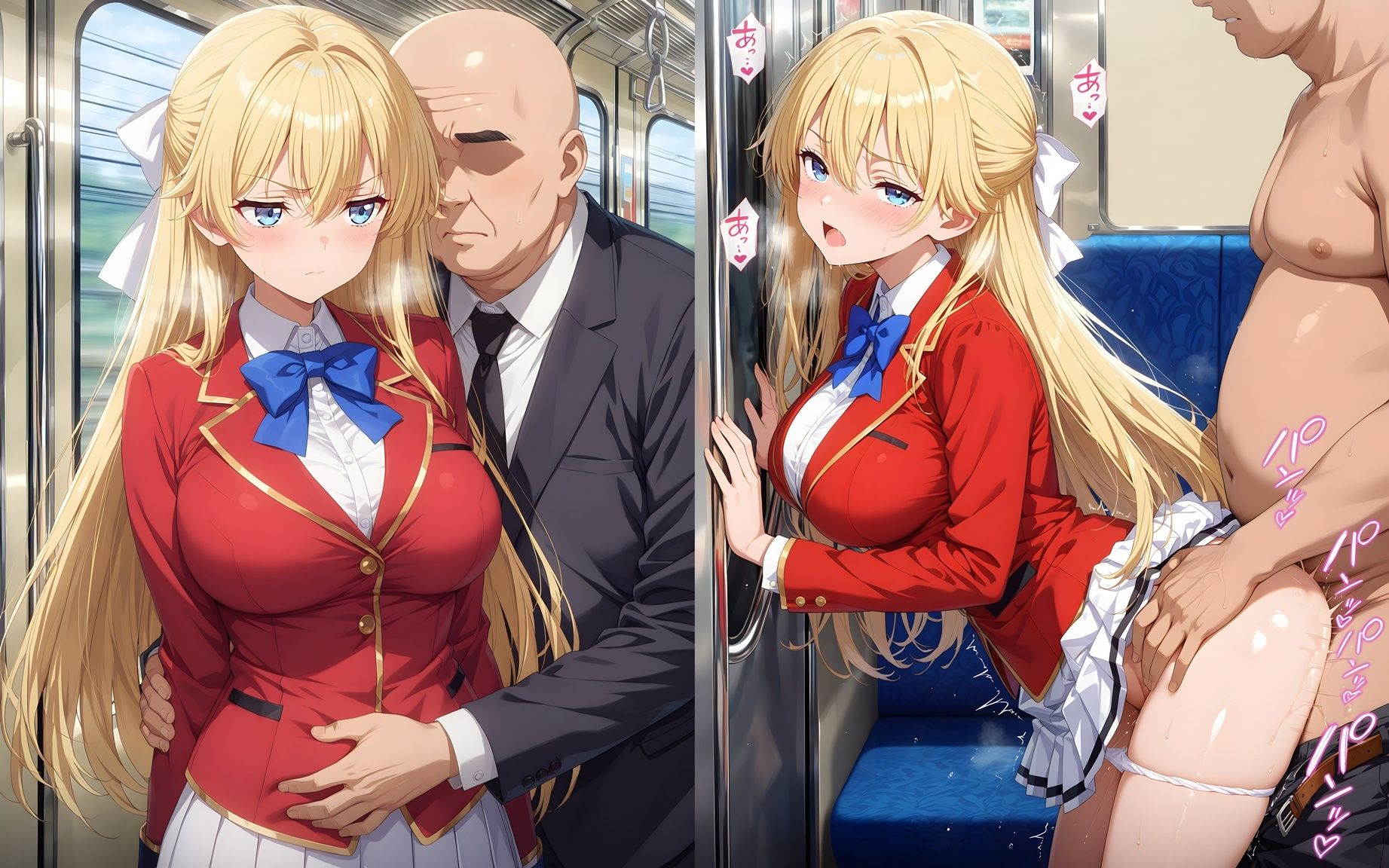 痴●おじさんに屈服する実力至上主義の女たちのサンプル画像 6