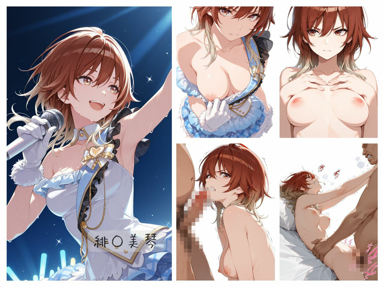 シャイニーアイドル全裸図鑑 L’A○tica&S○His編のサンプル画像 6