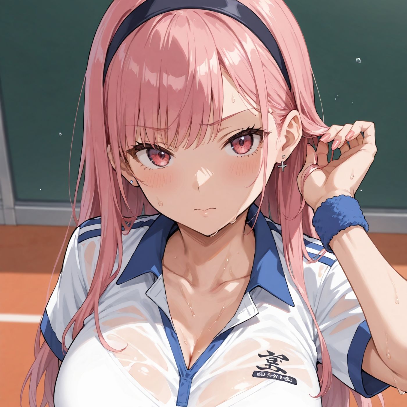 学園性活！ユニフォームに滲む汗 テニス部の本気がエロい4【汗かく美少女の厳選CG263枚収録】スマホ向けのサンプル画像 6