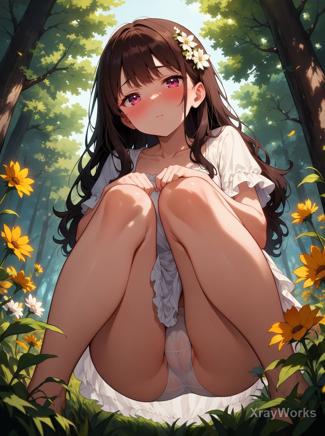 木漏れ日の秘密 〜夏ワンピ美少女のチラ〜 CG119枚+ショート動画122本のサンプル画像 5