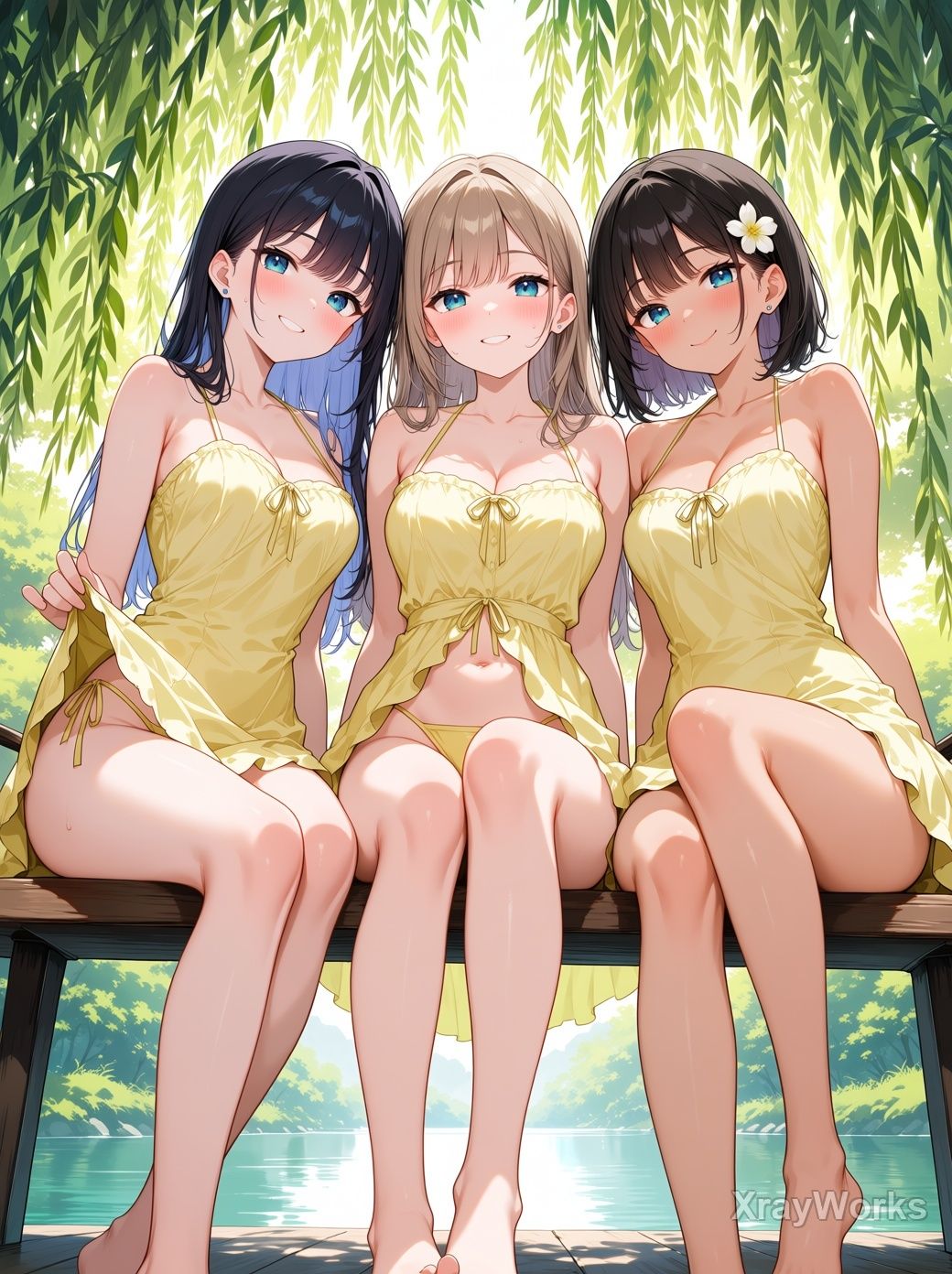 木漏れ日の秘密 〜夏ワンピ美少女のチラ〜 CG119枚+ショート動画122本のサンプル画像 6