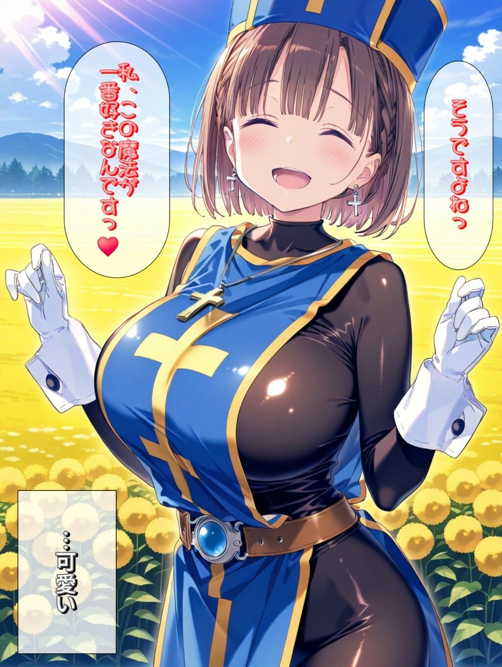 もしもエッチな水着を装備した僧侶があ○ちゃんだったらのサンプル画像 6