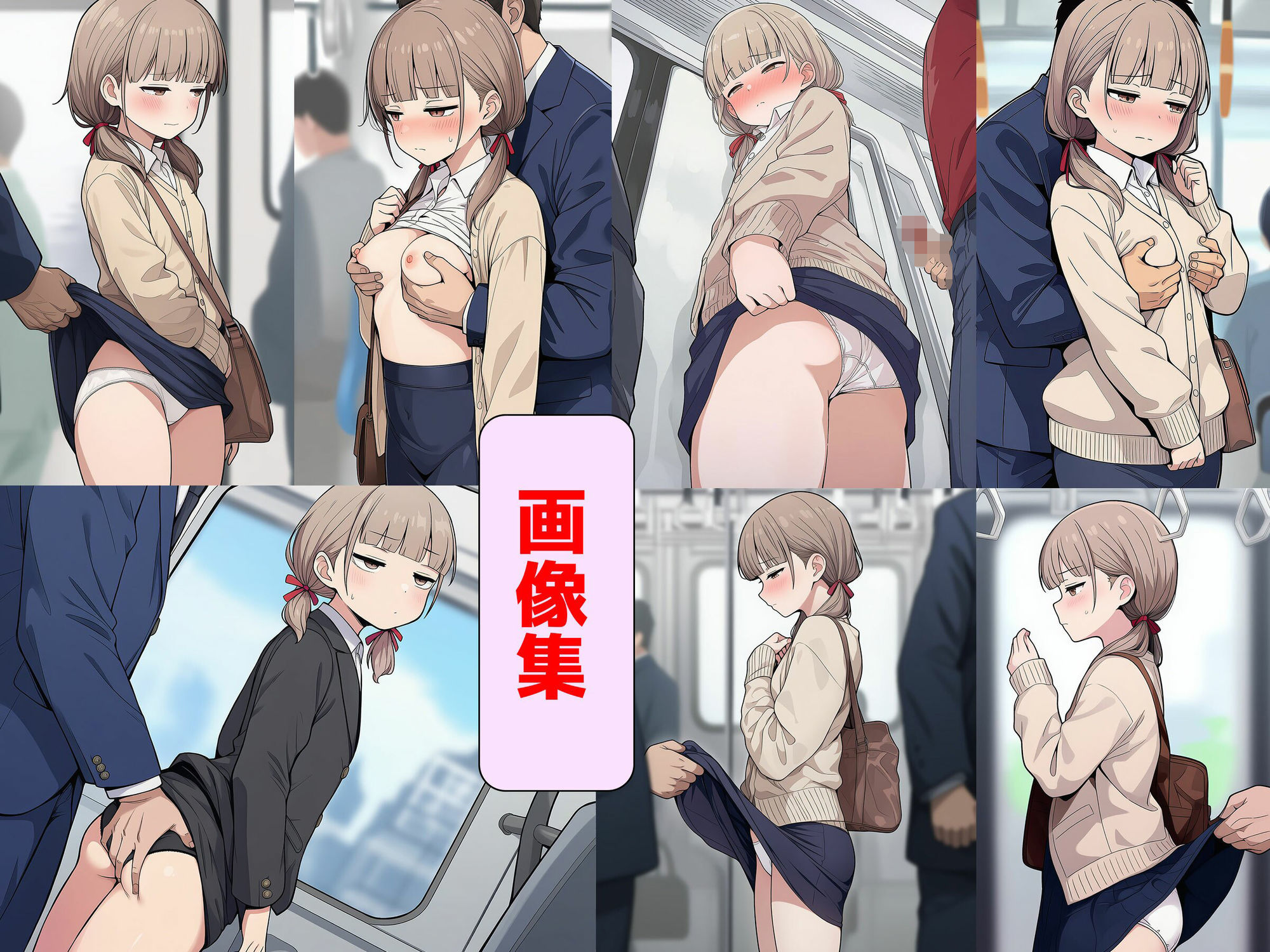 日替わりさゆりさんの通勤＆職場  短編漫画＋画像集のサンプル画像 3