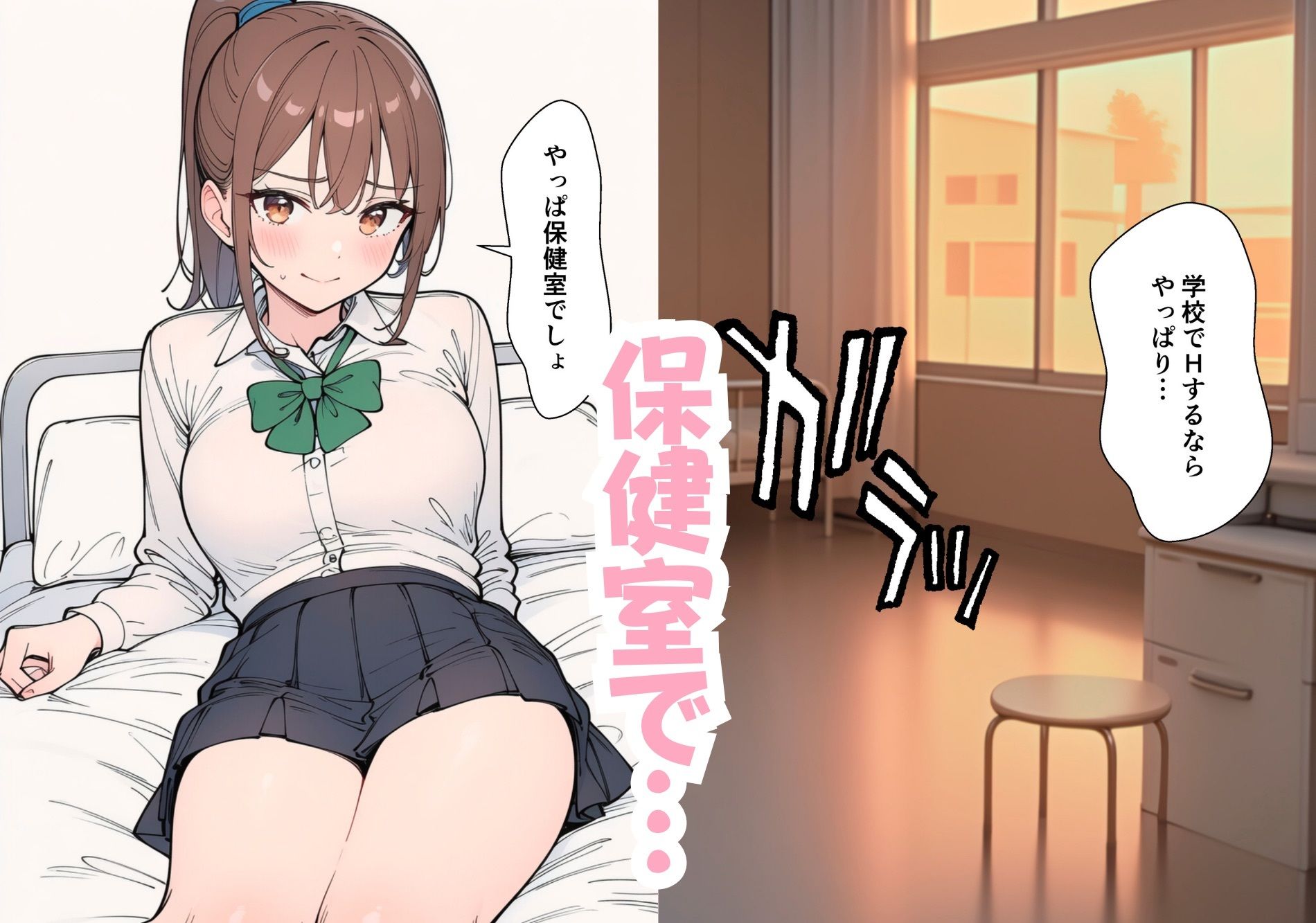 学校の中でエロい彼女と濃厚ラブラブHした話のサンプル画像 6