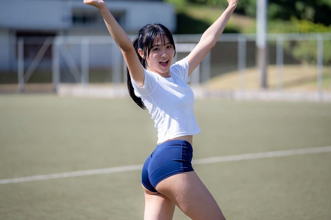 AI美女グラビア写真集〜ブルマ・体操服を生脱ぎ〜のサンプル画像 6