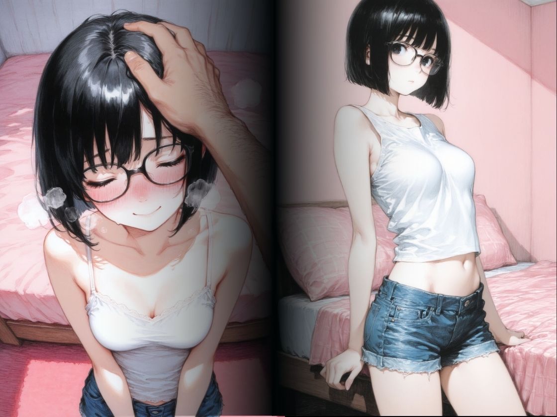 文化系のメガネつ娘のサンプル画像 6