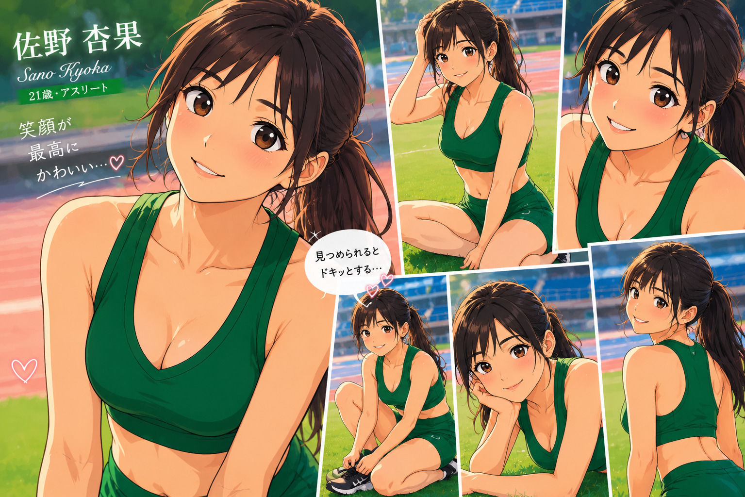 【CG】女子陸上部ヌードグラビア写真集 Vol.1の画像1