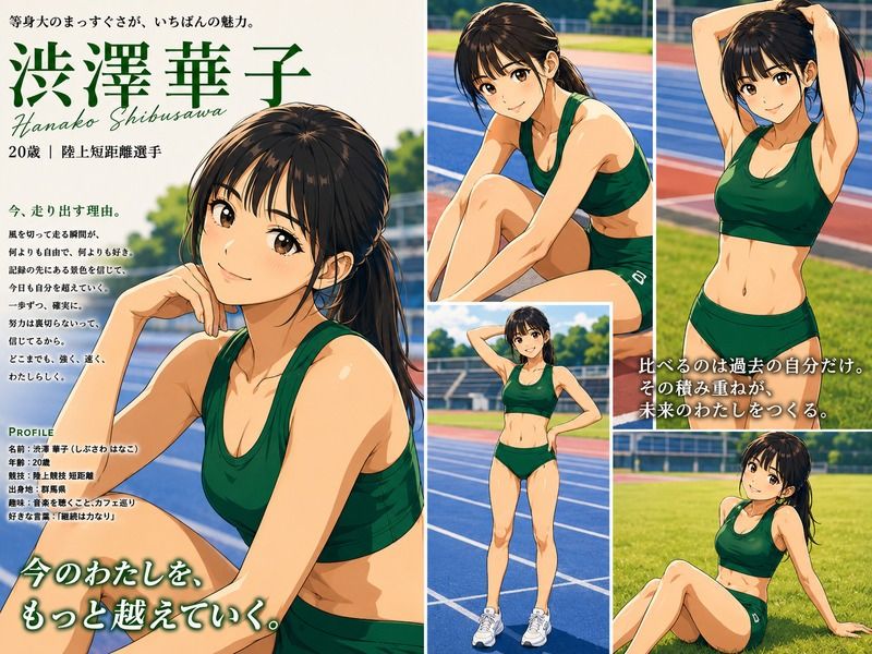 【CG】女子陸上部ヌードグラビア写真集 Vol.2のサンプル画像 1