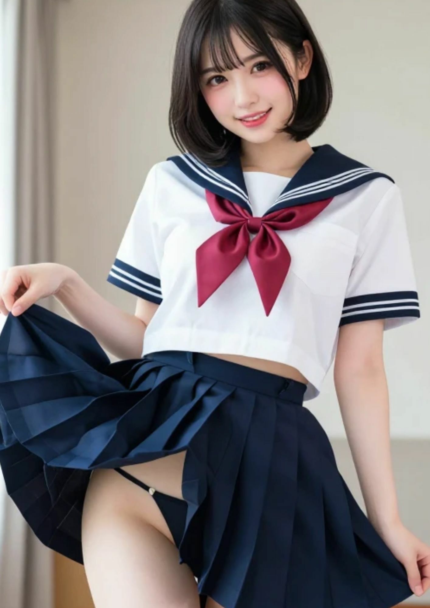 AI美女写真集VOL.4 ショートヘアお姉さん「AIななみ」のコスプレ画像集♪の画像7