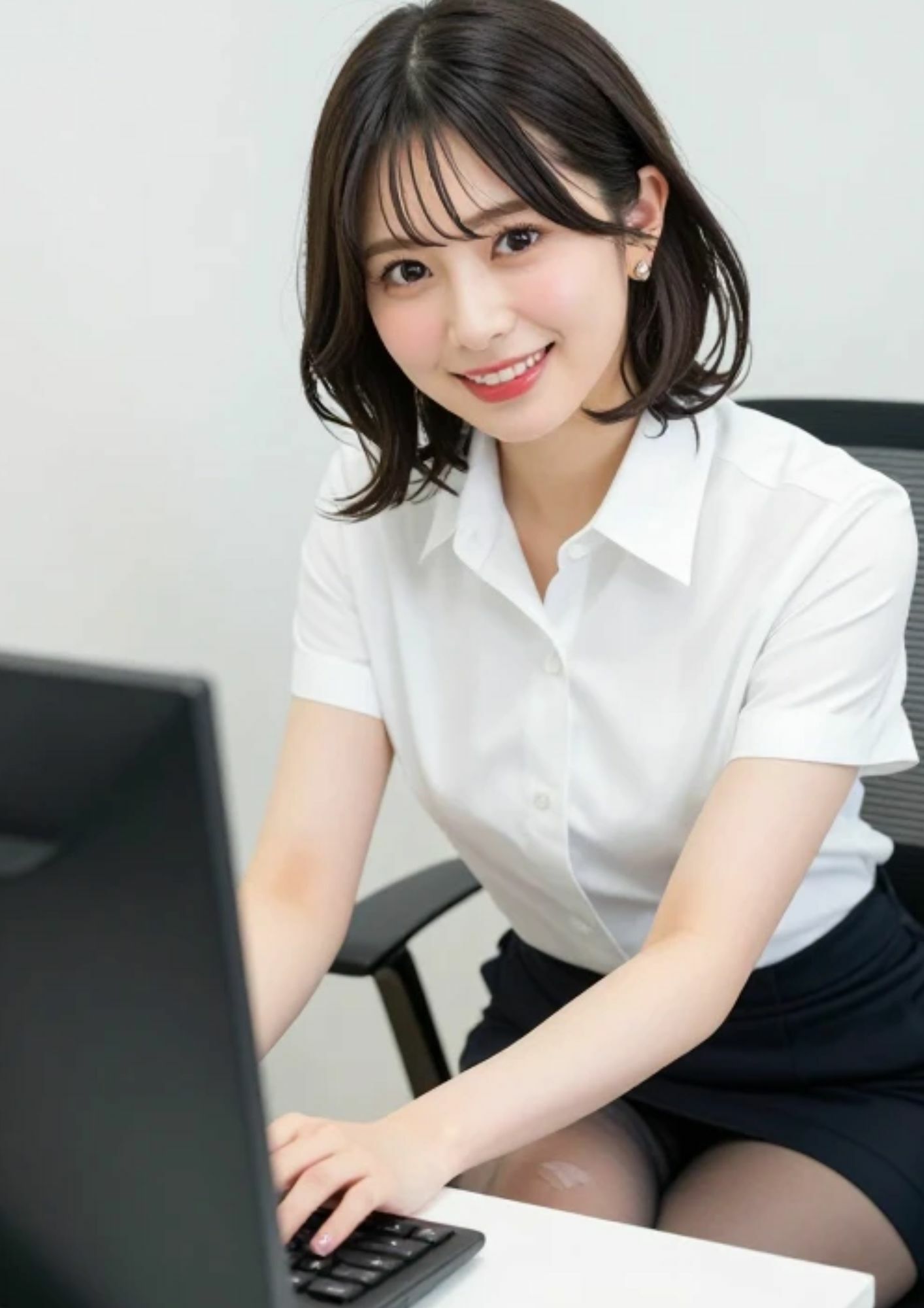 AI美女写真集VOL.4 ショートヘアお姉さん「AIななみ」のコスプレ画像集♪の画像9