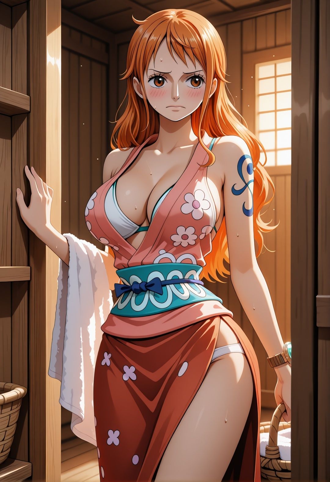 O〇E PI〇CE ナ〇温泉旅館凌●パロディ 巨乳美女が混浴調教セックス中出し290枚のサンプル画像 1